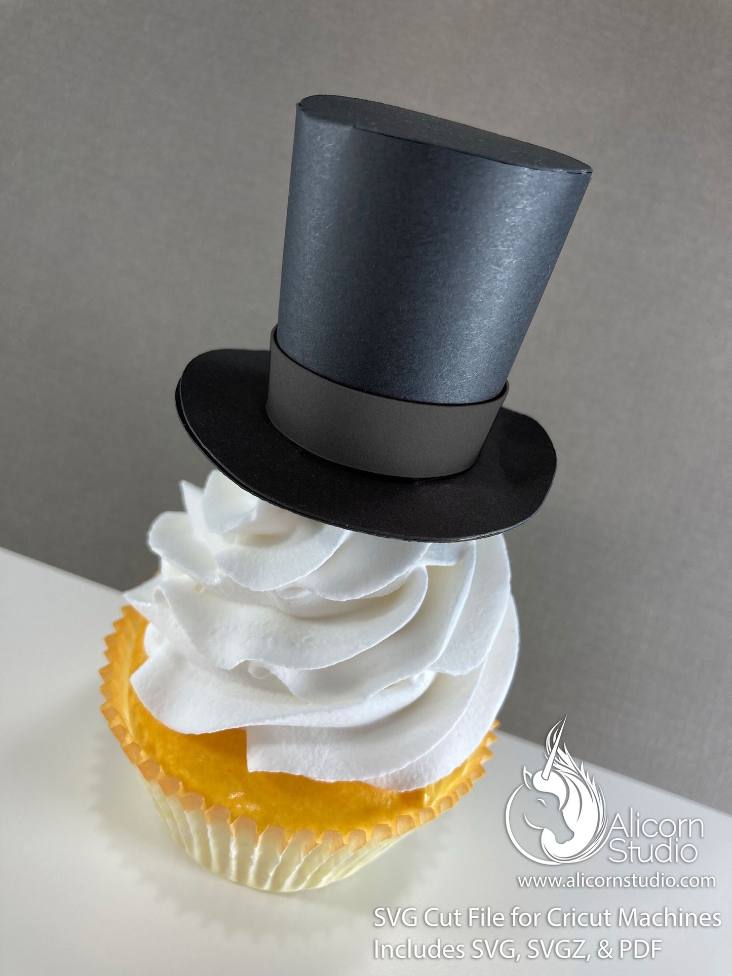 3D Paper Abraham Lincoln Top Hat SVG File Cut File for Cricut Cupcake Topper President's Day Party Decor