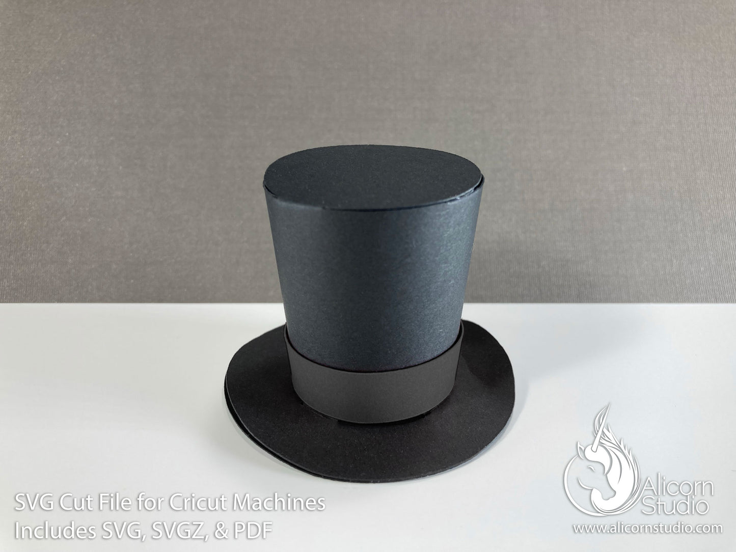 3D Paper Abraham Lincoln Top Hat SVG File Cut File for Cricut Cupcake Topper President's Day Party Decor