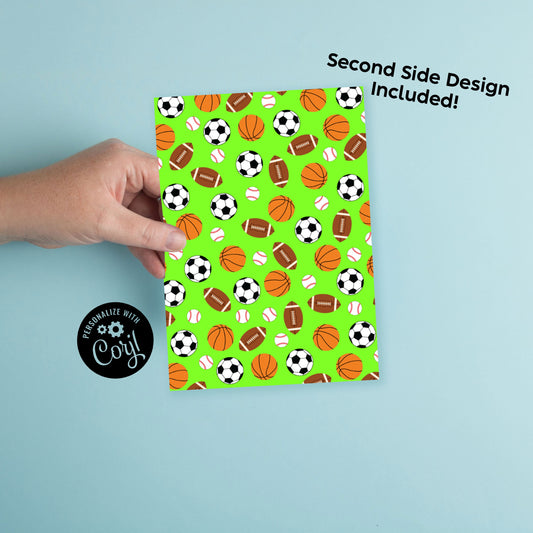 Sports Invitation Editable Digital Download Birthday Party Kids Football Baseball Basketball Soccer