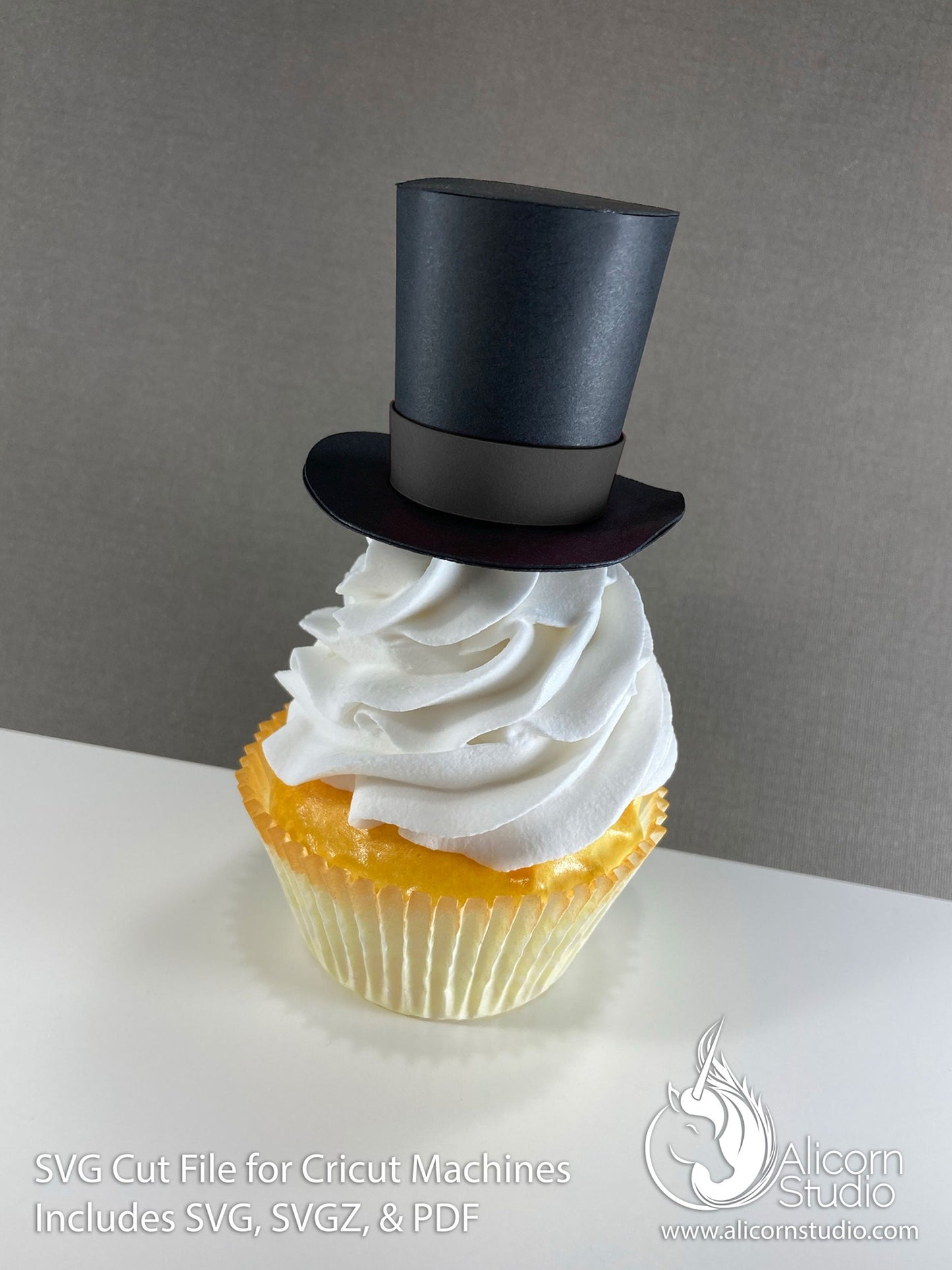 3D Paper Abraham Lincoln Top Hat SVG File Cut File for Cricut Cupcake Topper President's Day Party Decor