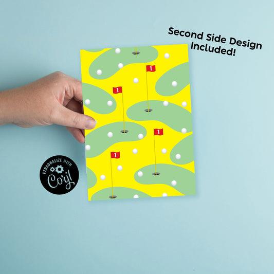 Mini Golf Birthday Party Invitation Editable Digital Download Sports Party Kids