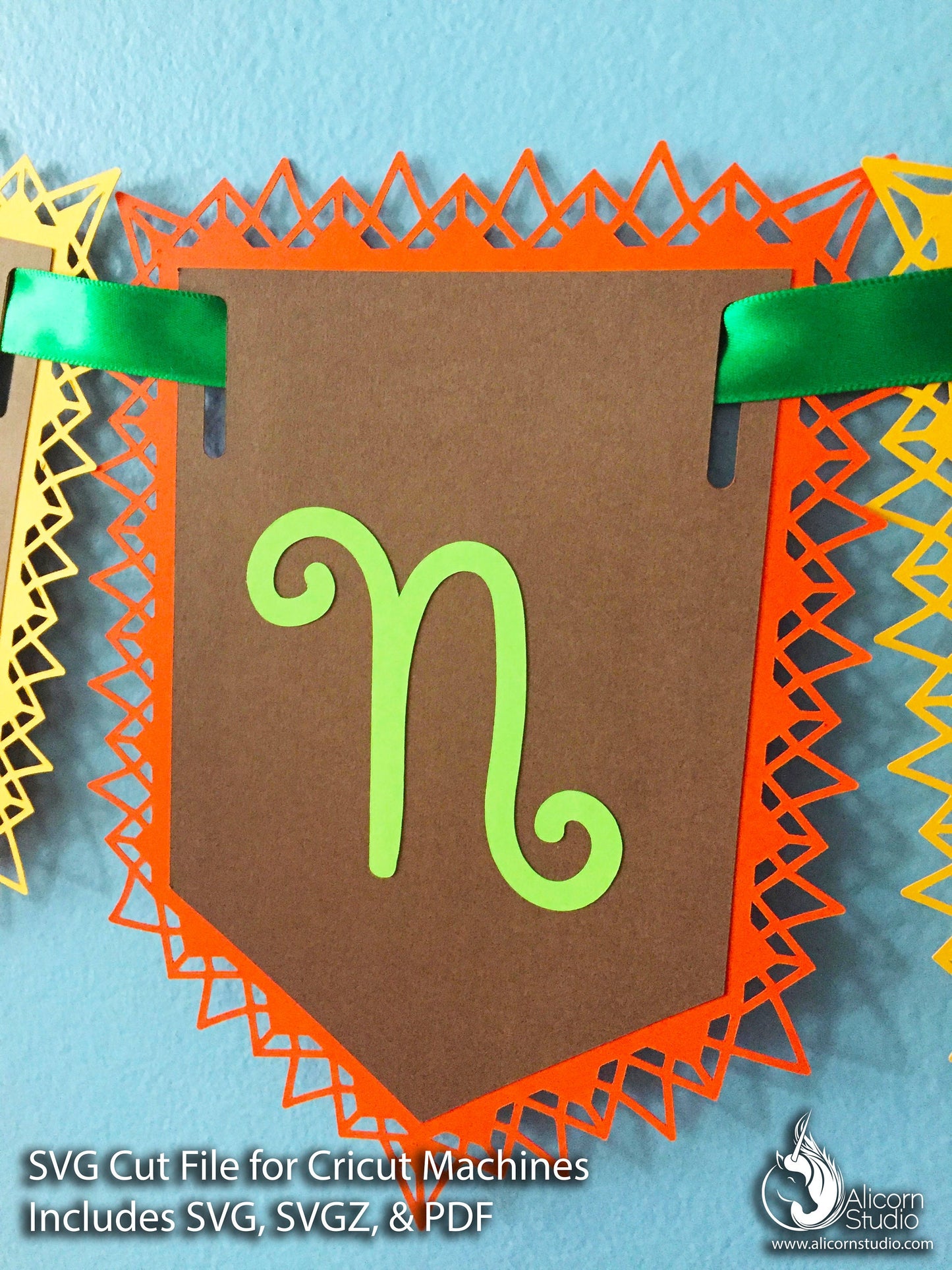 Avocado Banner SVG File Cut File for Cricut Birthday Party Decor