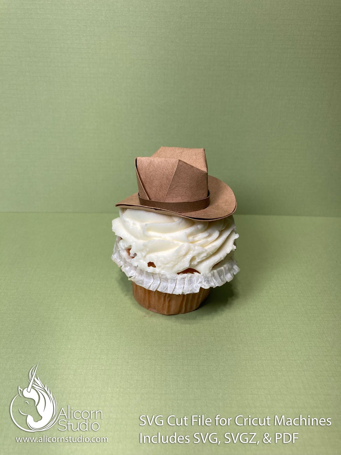 Mini 3D Cowboy Hat Cowgirl SVG File Paper Cut File for Cricut Cupcake Topper Birthday Party Decor Country Western