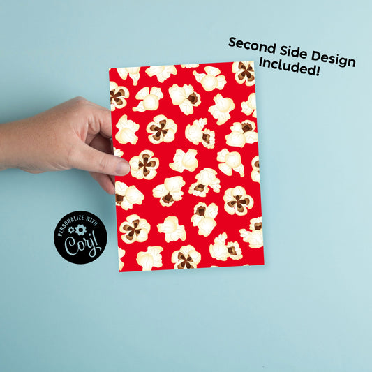 Popcorn Movie Theater Invitation Birthday Party Editable Digital Download Theatre Film