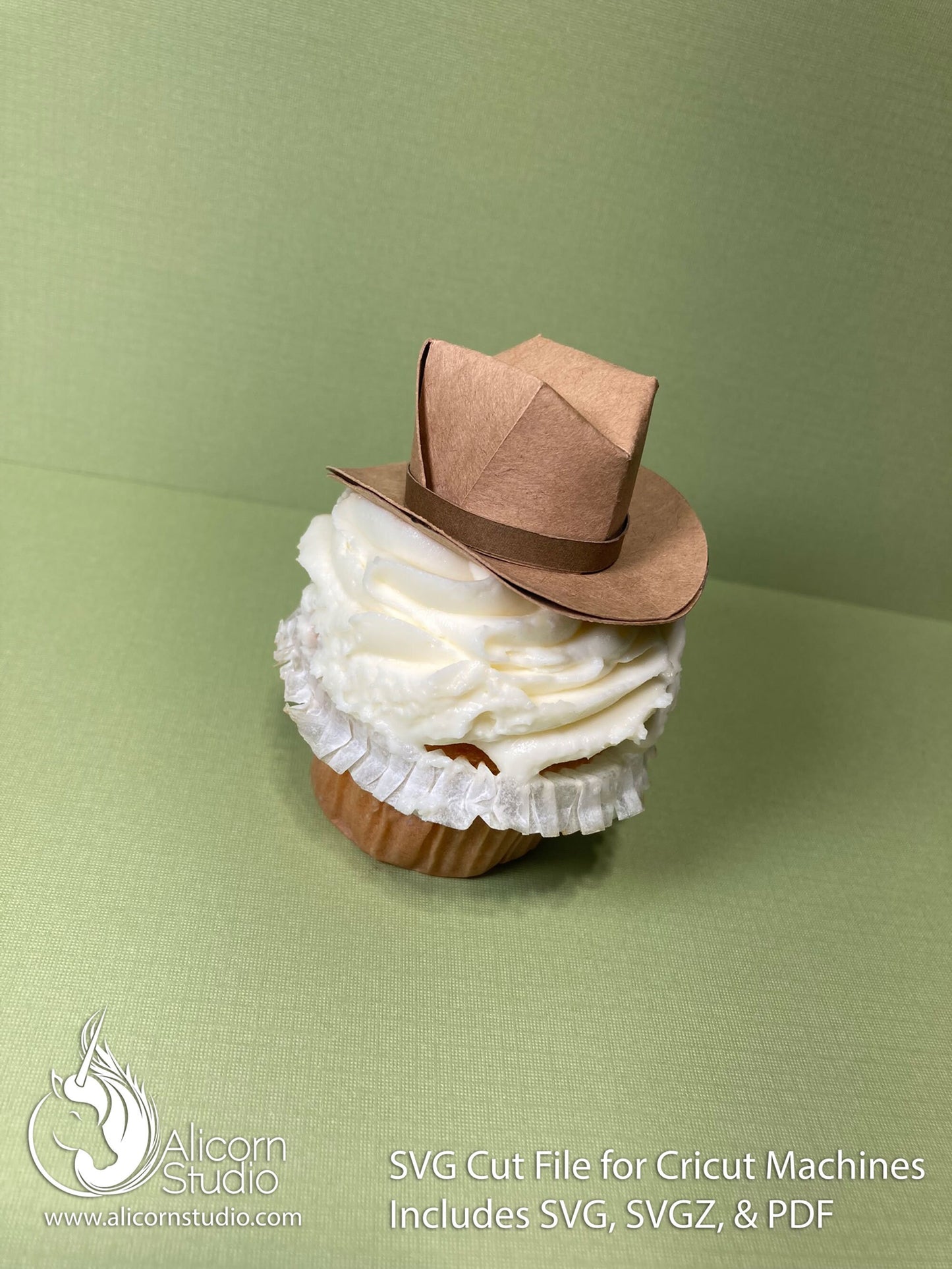 Mini 3D Cowboy Hat Cowgirl SVG File Paper Cut File for Cricut Cupcake Topper Birthday Party Decor Country Western