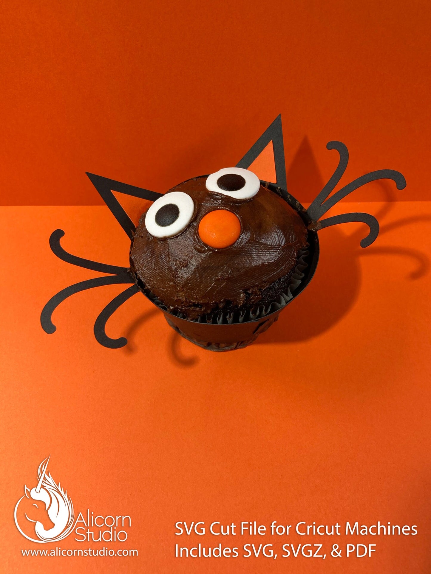 Halloween Cupcake Wraps 3D Paper SVG Cut File for Cricut Liner Wrapper Party Decor