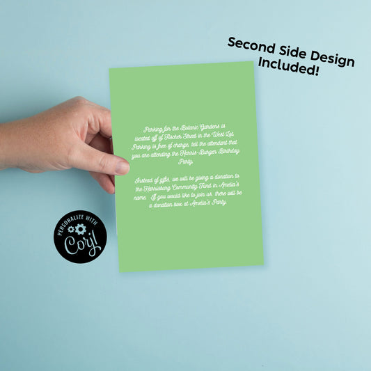 T-Rex Dinosaur Birthday Party Invitation Editable Digital Download Cute Kids Cartoon