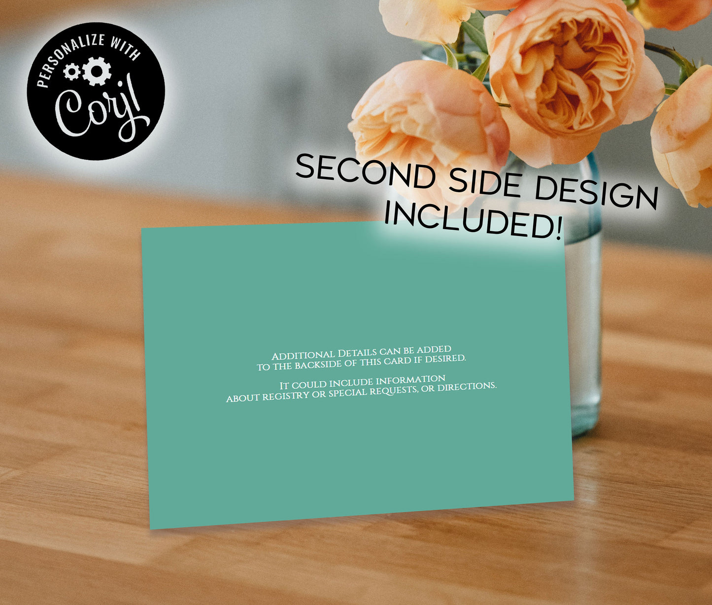 Tea Party Baby Shower Invitation Editable Digital Teapot Teal Spring Flowers Download