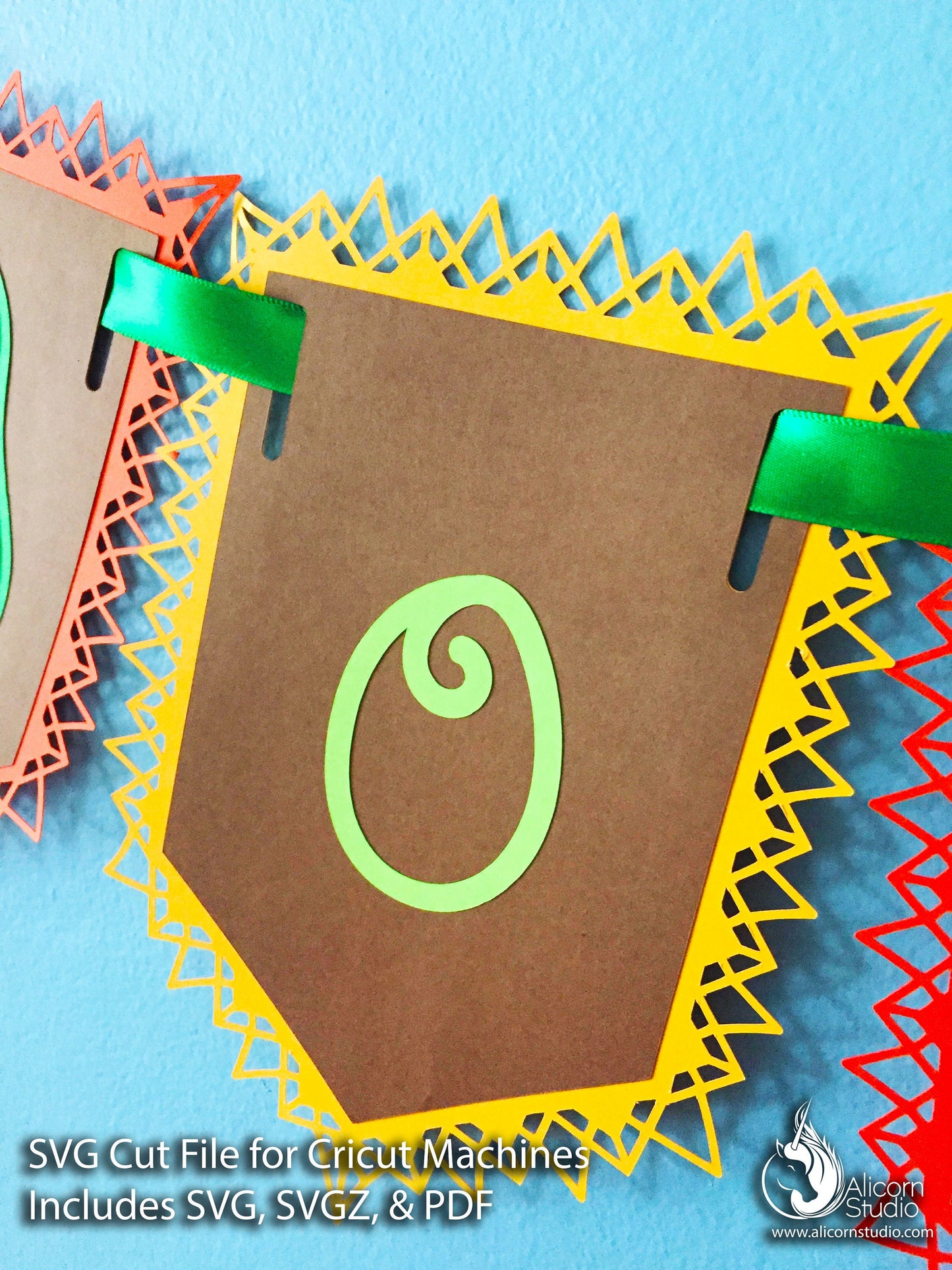 Avocado Banner SVG File Cut File for Cricut Birthday Party Decor