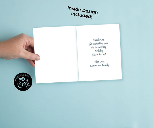 Circus Carnival Thank You Cards Photo Digital Download Cute Kids Birthday Party