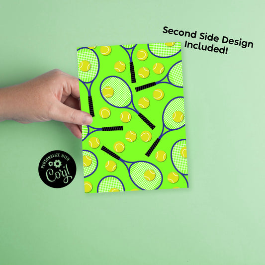 Tennis Sports Invitation Editable Digital Download Birthday Party Kids Racket Ball