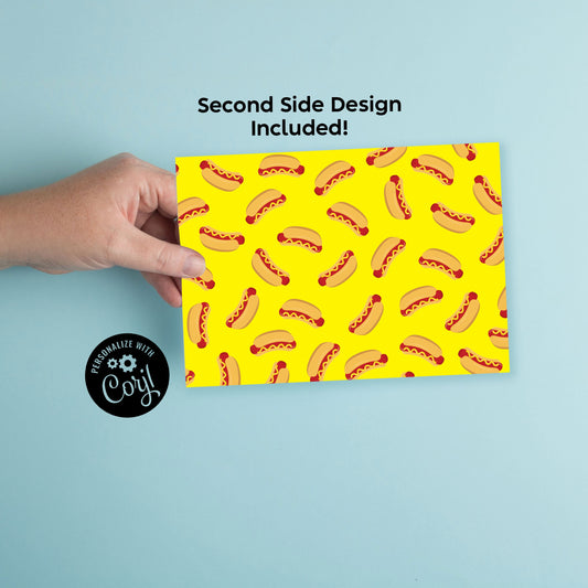 Hot Dog Birthday Party Invitation Editable Digital Download Cute Kids Cookout Wiener Roast