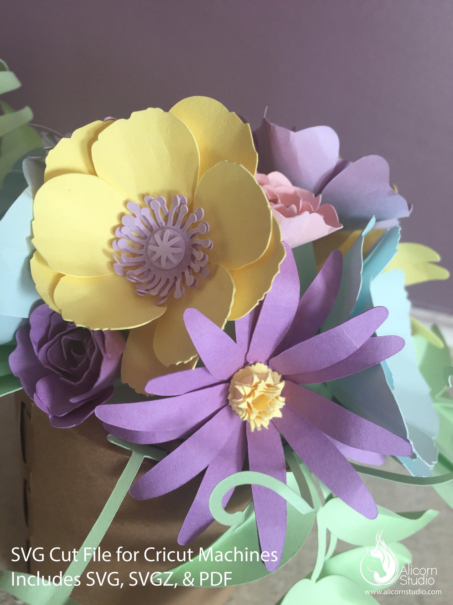 Easter Flower Pot SVG File Cut File for Cricut Party Floral Center Piece Decor