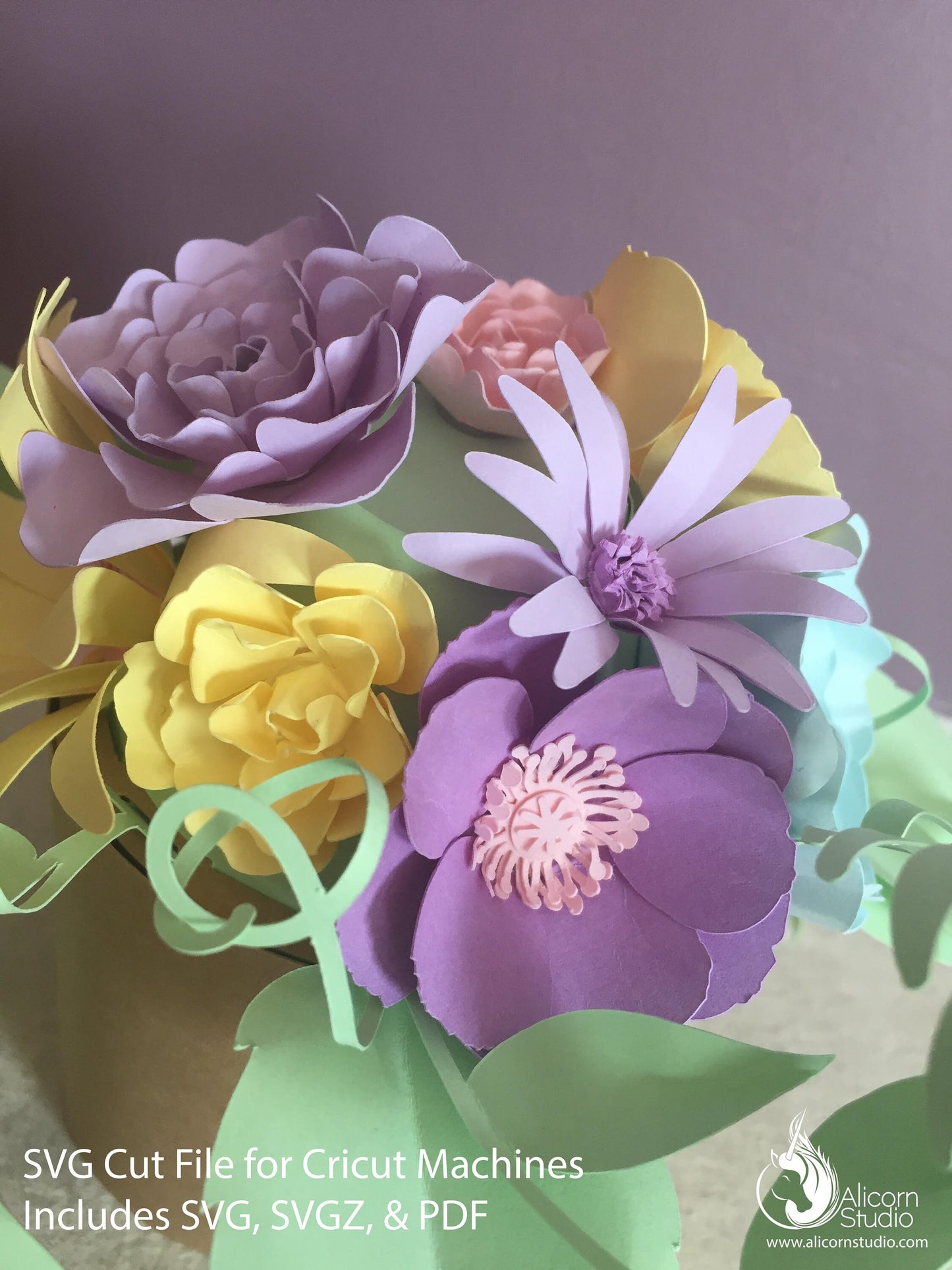 Easter Flower Pot SVG File Cut File for Cricut Party Floral Center Piece Decor