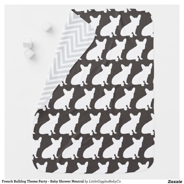 Include the big brother or sister fur baby in the celebration with this adorable French Bulldog baby shower design!  Perfect for a Frenchie lover with a baby on the way.  The Frenchy is next to an adorable vintage carriage.  The chalkboard grey background makes it perfect for a gender neutral or co-ed shower! #baby #french #shower #frenchie #bulldog #dog #puppy #frenchy #french bulldog #French #Bulldog #Baby #Shower #Frenchie #Grey #Collection